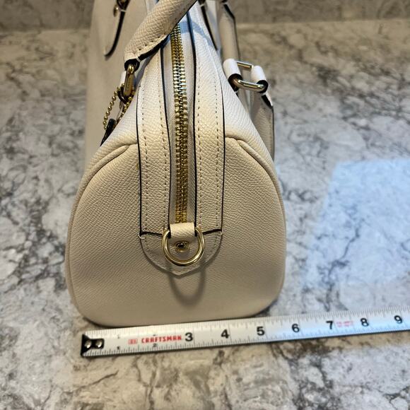 COACH Rowan Satchel Handbag Cream - Picture 11 of 13